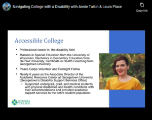 annie hosting webinar